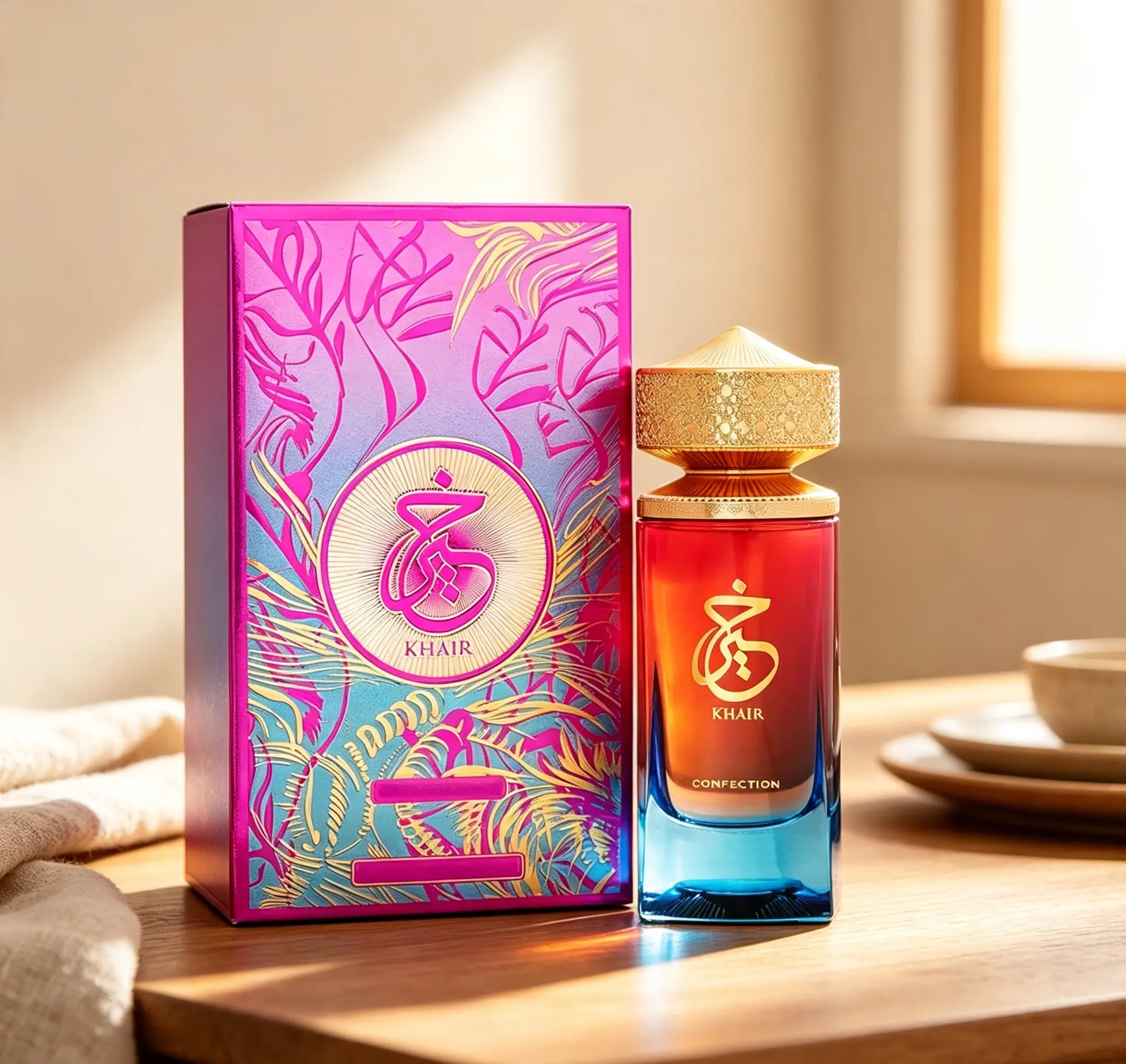 Paris Corner Khair Confection EDP 3.4 Fl Oz 100ml｜Sweet Candy Gourmand Perfume For Men & Women｜Luscious Pear Whipped Cream Jasmine Vanilla Notes｜Irresistible Dessert Scent Unisex Fragrance For Daily Wear & Parties