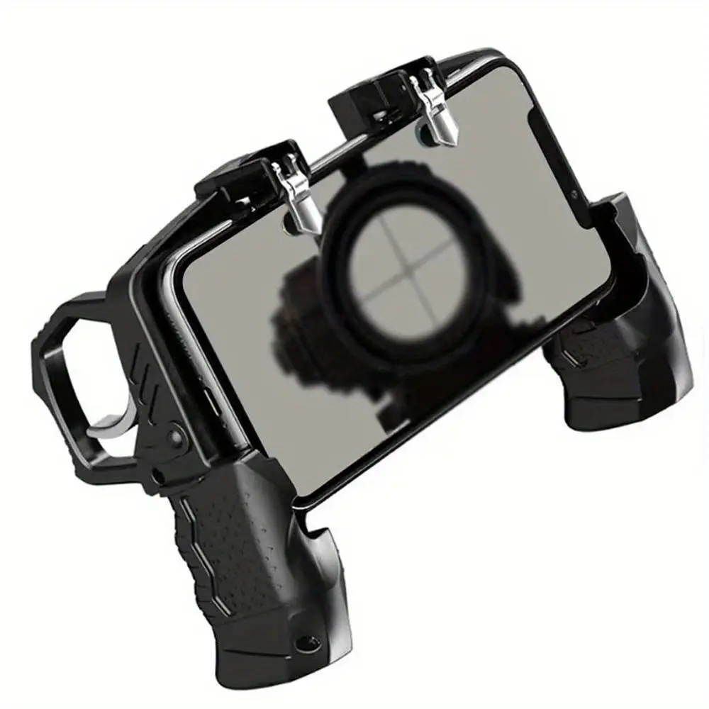 Mobile Gaming Controller Trigger for PUBG/Call of Duty, High Sensitivity Aim & Shoot L1R1 Buttons, Ergonomic Gamepad Grip for iOS & Android, Physical Mapping Trigger with No Latency, Portable Gaming Accessory for Faster Response, Gaming Products