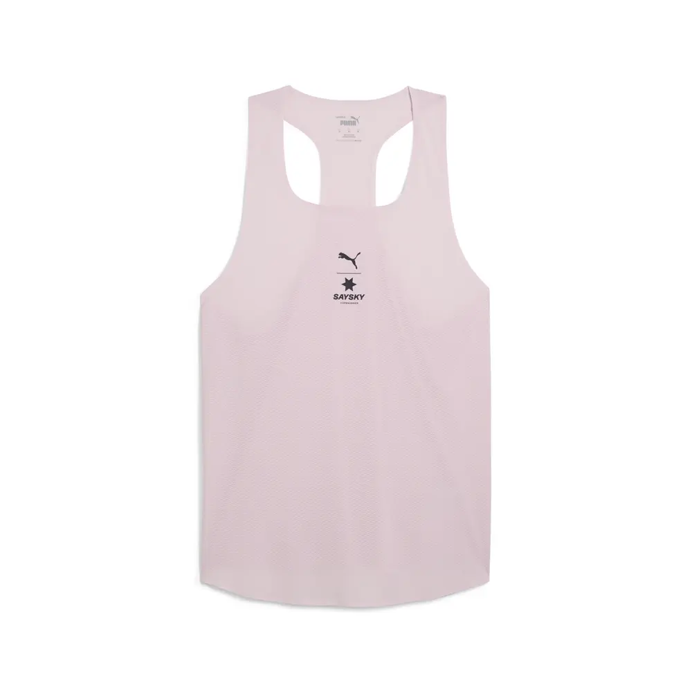 PUMA Mens X Saysky Crew Neck Athletic Tank  Casual - Pink