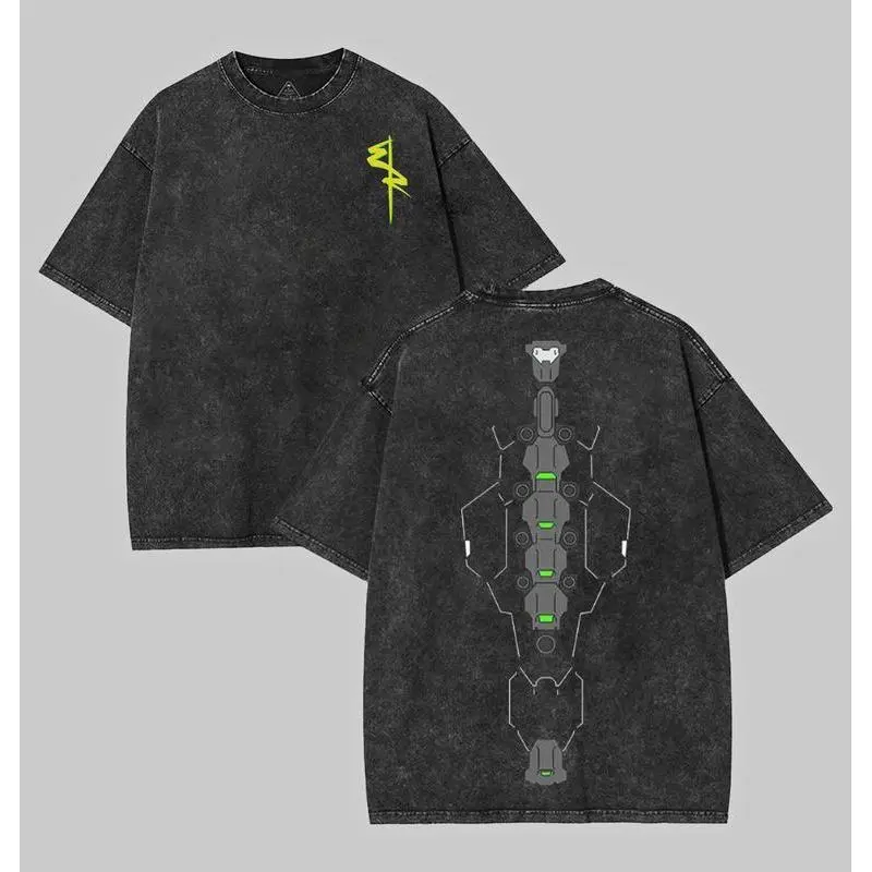 Edgerunner Sandevistan Cyberware Unisex Acid Washed Lightweight Cotton Fabric Menswear, Cyber Punk David Martinez Tee 2691,Gifts for Gamers Cyberpunk Shirt, graphic tee Top Womenswear