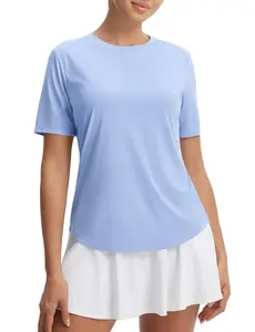 BALEAF Women's Short Sleeve Workout Shirts Breathable Mesh Back Quick Dry UPF 50+ T-Shirts Athletic Gym Running Hiking Tops