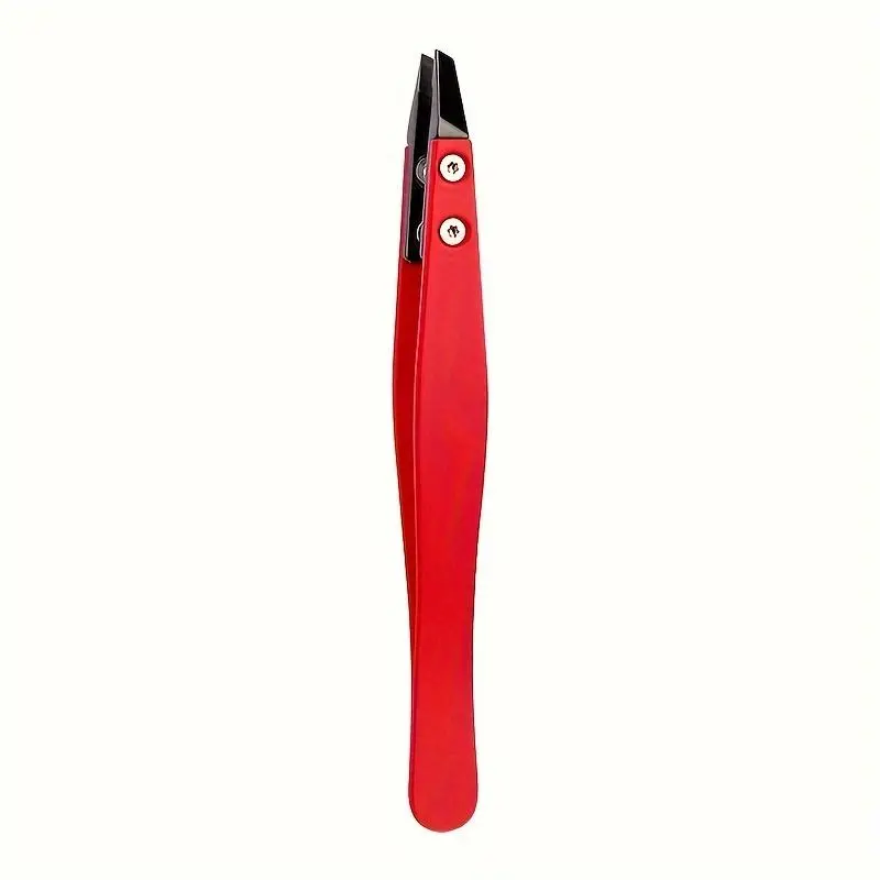 Precision Ceramic Tip Tweezers, Stainless Steel Beauty Tool for Long Eyebrow Hair Removal, Perfect Gift for Women