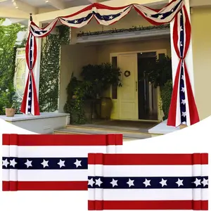 1pc 19.7ft America 250th Birthday Banner, July 4th Polyester Decoration, Battery-Free & Weather-Resistant, Reusable Yard Sign, Outdoor Banners, Party Decorations Banners, Decorative Banner