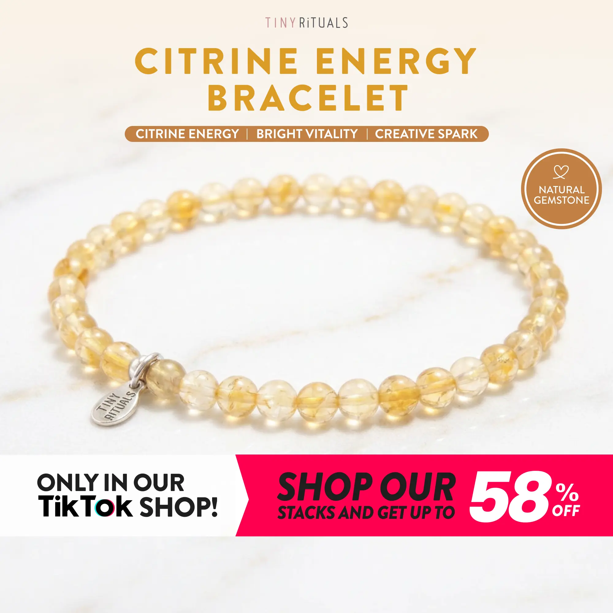 TINY RiTUALS Citrine Energy Bracelet TINY RiTUALS Citrine Energy Bracelet