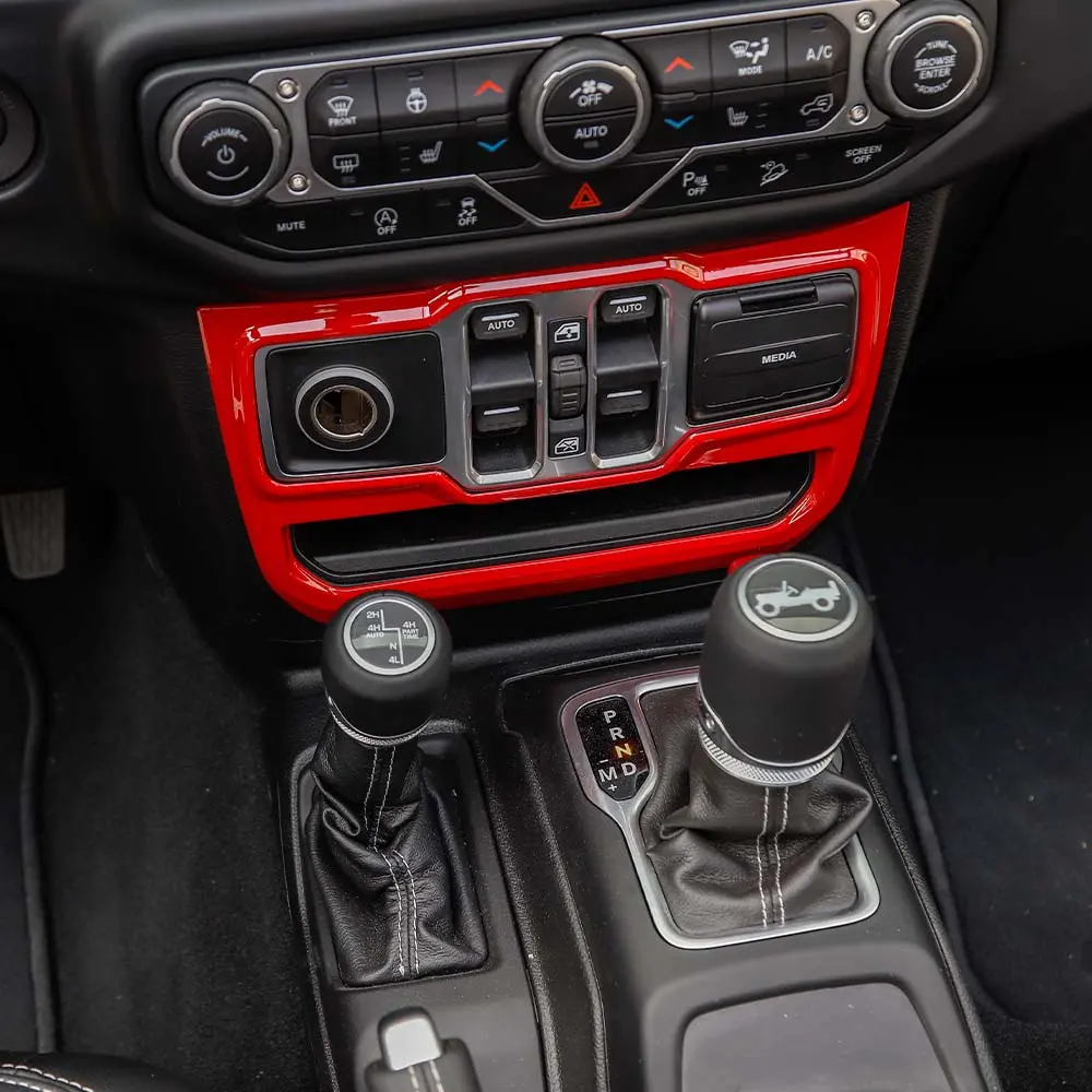 Window Control Panel Trim Cover Stickers & Decals for 2018+ Jeep Wrangler JL-JLU, Gladiator JT - High-Quality ABS Car Interior Decoration Kit with UV-Resistant Coating, Scratch-Proof Surface, Double Tape & Easy DIY Installation