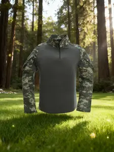 Men's Camouflage Paintball Military Jacket Tactical Top Outdoor Hunting Wear BDU Uniform Top Outdoor Clothing