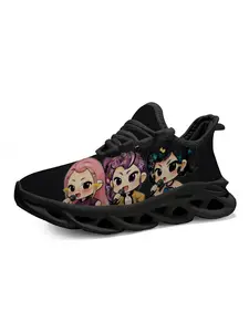 Exclusive Kids Cartoon Sneakers, Cute Anime Design, Thick Sole Comfortable Breathable, Kpop Style, School Life Essential Casual Trainers, Casual Training Footwear