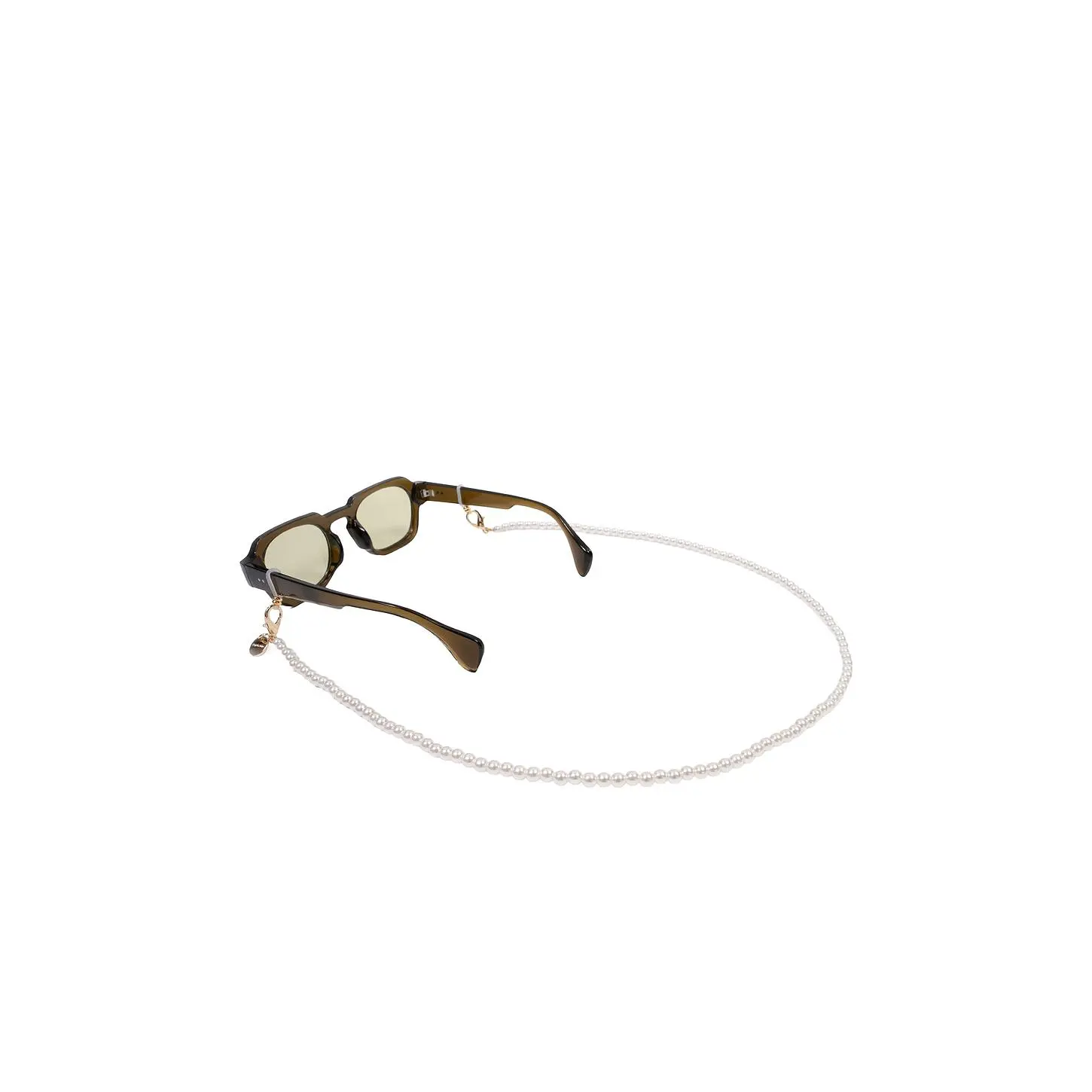 La Coque Francaise Amalya Eyeglass Chain in Pearl White