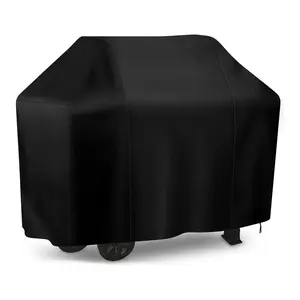 Grill Cover, 57 inch BBQ Gas Grill Cover for Outdoor Grill, Anti-UV & Fade Resistant Gas Grill Cover, Waterproof Barbecue Grill Covers for Weber, Char-Broil, Nexgrill and More, Black
