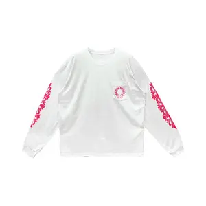 Classic Horseshoe Long Sleeve T-shirt "Pink/White" CHRM0799