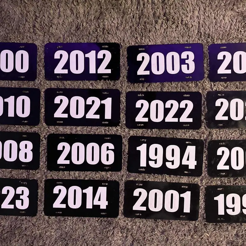 1900 a  2026 Letrero Vintage Personalizado de Metal Aluminum Custom Decor Sign
