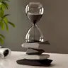 1pc modern hourglass timer decorative statue Figurine, Abstract Figure Sculpture, Decorative Ornament, Resin Sculptures, resin hourglass clock for home office decoration, indoor and outdoor decorative parts
