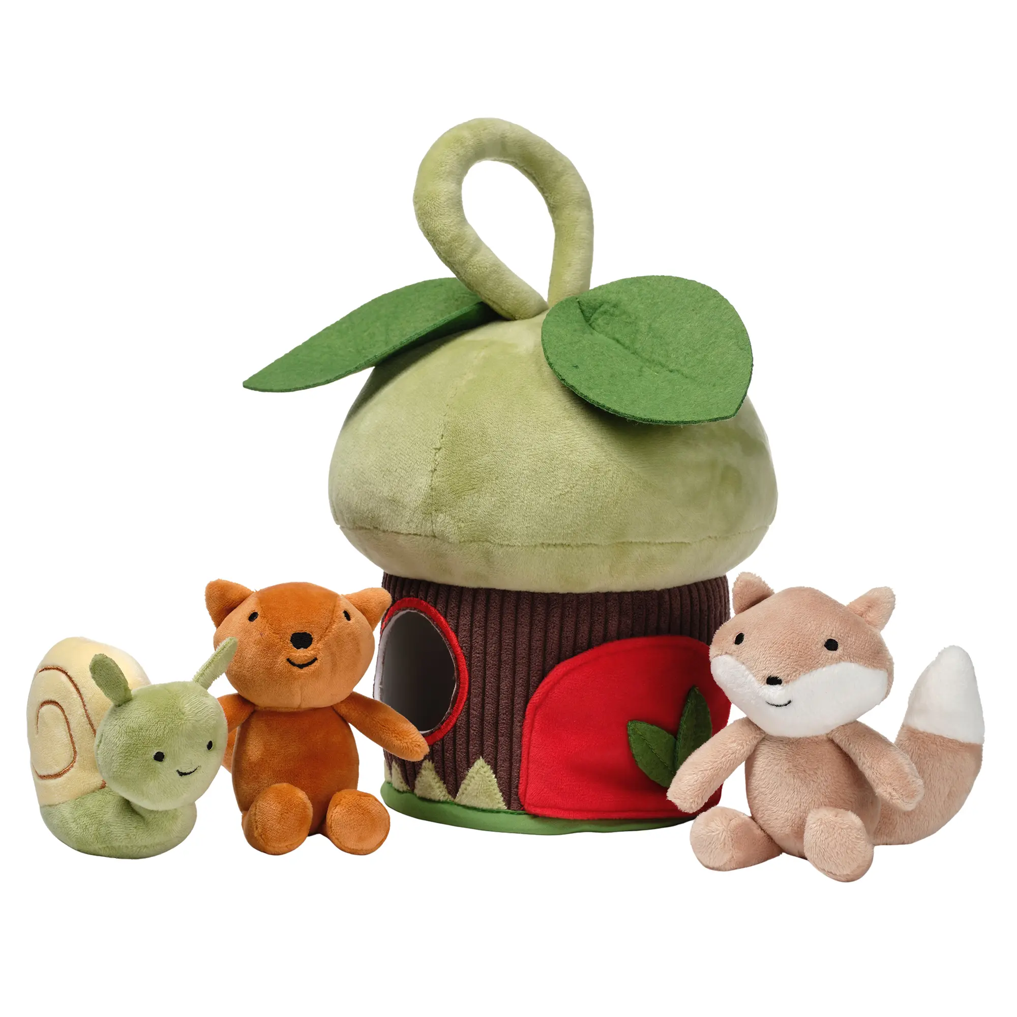 Lambs & Ivy Treehouse Soft Plush Interactive Play Set with Stuffed Animal Toys