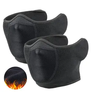2 Counts Windproof Sports Face Cover, Warmer Ear Cover Outdoor Sports Equipment for Skiing Cycling Snowboard Running Ski Face Mask, Thermal Ski Mask