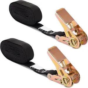 Small Ratchet Strap,Heavy Duty Endless Ratchet Tie Down Straps,NO Hook Nylon Black Tie Down Straps for , Kayak
