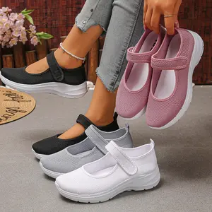 Women's Low-Heel Slip-On Comfortable Outdoor Flats Casual Low-Top Walking Shoes