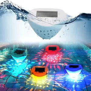 Solar Rechargeable Floating Pool Light, 4 Colors 2 Modes, Ip67 Waterproof, RGB Color Changing, Party Fountain Garden Decor, Type-C Charging
