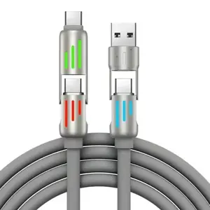 240W 2-IN-2 Fast Data Cable. Charges two different types of phones.