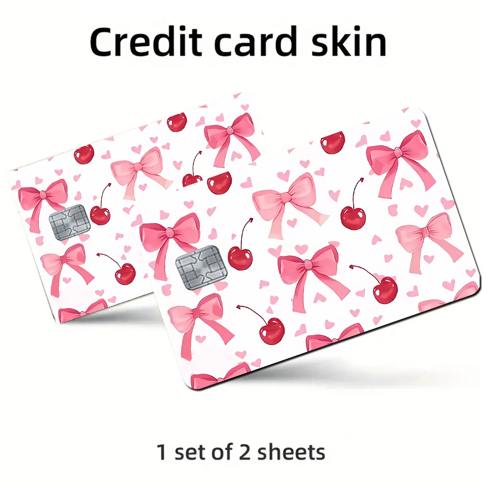 2 Credit Card Debit Card Skin Stickers, Sticker Set, Decal Sticker, Ultra-Thin Matte Feel Waterproof Scratch-Resistant Durable Creative Colorful Patch for Small Chip Cards, Funny Stickers