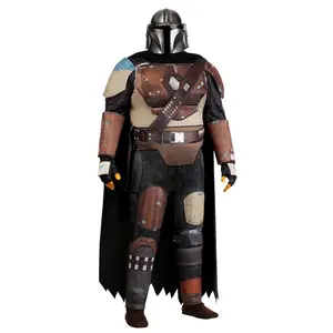 Plus Size Deluxe Star Wars Din Djarin Season 1 Mandalorian Costume for Men