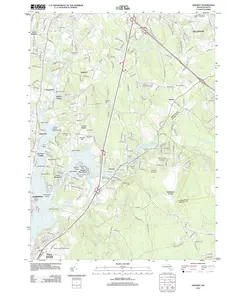 Assonet Massachusetts USGS Topographic Quadrangle Map, 2012, 1:24000