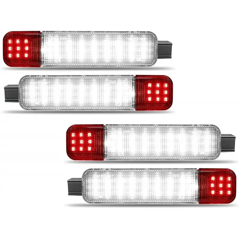 4pcs LED Interior Door Panel Car Lights - Car Interior Decor, Automotive Courtesy Warning Lamps - Compatible with Chevy Silverado, Suburban, Tahoe, GMC Sierra, Yukon, Cadillac Escalade