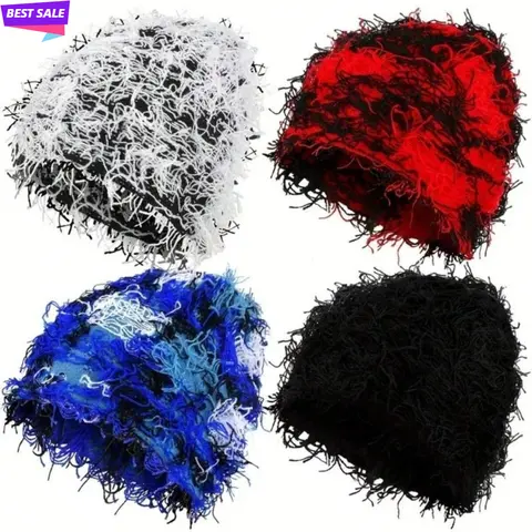 2026 New Surge Polyester Fitted Beanie - Solid Look, Thick Warm, Lightweight Elastic Unisex Hat with Buckle, Winter Daily Wear, Machine Washable Sports Outdoor Accessory