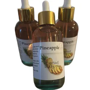 Pineapple Scented Body Oil - Lightweight Non-Greasy Formula for Day & Night Moisturization - Effortless Skin Hydration