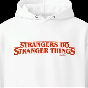 Strangers do Stranger Things hoodie Cotton Fabric