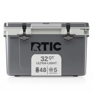 RTIC Outdoors Ultra-Light Grey 32 Quart(s) Hard Insulated Chest cooler with Drainage Spout