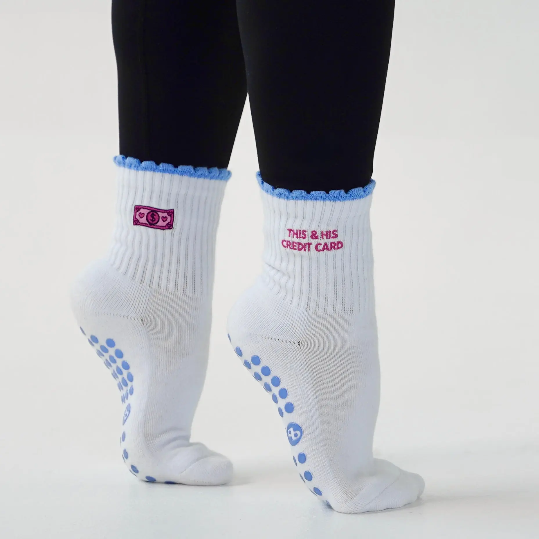 This and His Credit Card Grip Sports Socks for Outdoor Activities - Non-Slip socks