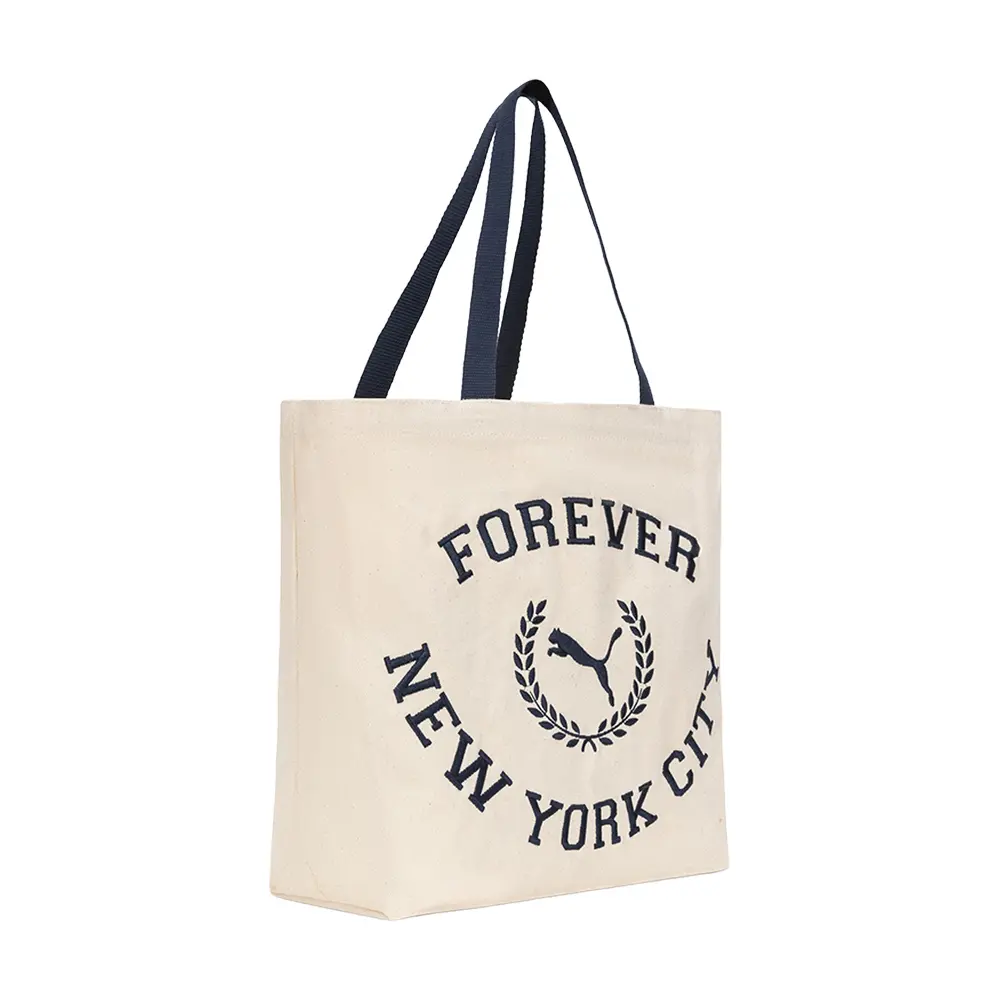 PUMA Womens City Bound Canvas Tote Travel Casual - Off White