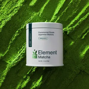 Element Matcha Ceremonial Grade 100% Organic Japanese Matcha Green Tea Powder - First Harvest for Tea and Lattes - Supports Skin - Calm Energy Superfood
