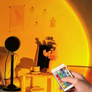 16 Color Sunset Variable LED Projection Lamp with Remote Control, USB Powered, 4 Modes, Led Mood Light, Ideal for Photography, Home Decor, Parties, Bedroom Led Lights