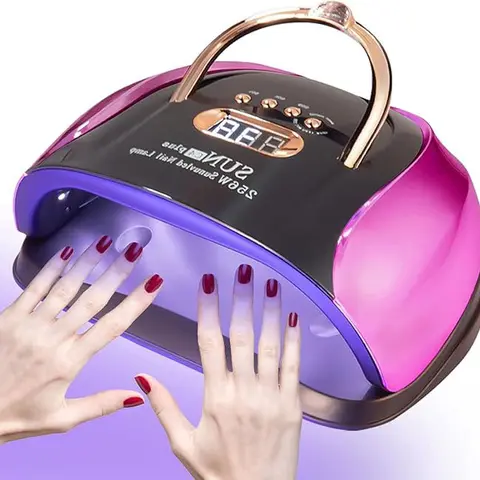 Dauhor UV Nail Lamp, 256W Power UV LED Nail Lamp with 4 Timers Smart Sensor 57 LED Beads, Removable Magnetic Base, Nail Art Tools for Salon & House,Diy Manicure Diy Nails