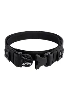 2pc Thick Casual Nylon Belt Set, Braided Outer Waistband with Plastic Buckle, Versatile Tactical Belt, All Seasons Use, Adjustable Belts