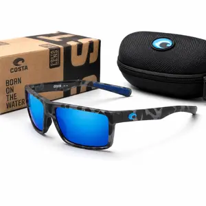 Costa Del Mar Polarized Sunglasses for Men & Women – UV400 Outdoor Sports Fishing Driving Shades with Accessories