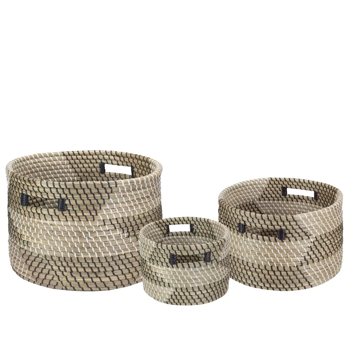 NorthLight 34219237 14.5 in. Traditional Nesting Wicker Baskets - Set of 3