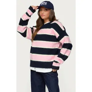 Edikted Women's Conrad Striped Knit Sweater