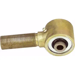 212 MAIN Forged Zinc Plated Steel RockJock CE-9114-16 Johnny Joint - 2.5 in. Ball, 1.25 in. Right Thread Shank, Externally Greased with Zerk Fitting, 2.440 x 0.570 in. Ball Dimensions