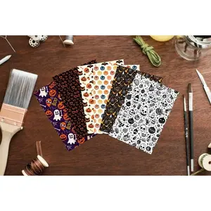 Halloween Bundle Transfer Paper, 2023 Halloween Transfer Sheets Bundle, Polymer Clay Halloween Transfer Paper