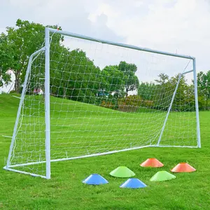 Soccer Goal 6×8, 6×12 and 7×16 FT Soccer Goals for Backyard, 2"Diameter Steel Soccer Goal for Kids and Adults Large soccer goal Powder Coated Galvanized Steel Post With Soccer Target Net for Training