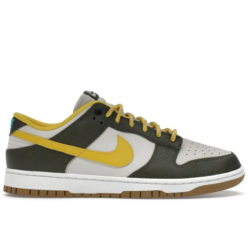 Nike Men's Dunk Low Retro Premium Cargo Khaki Vivid Sulfur, from StockX