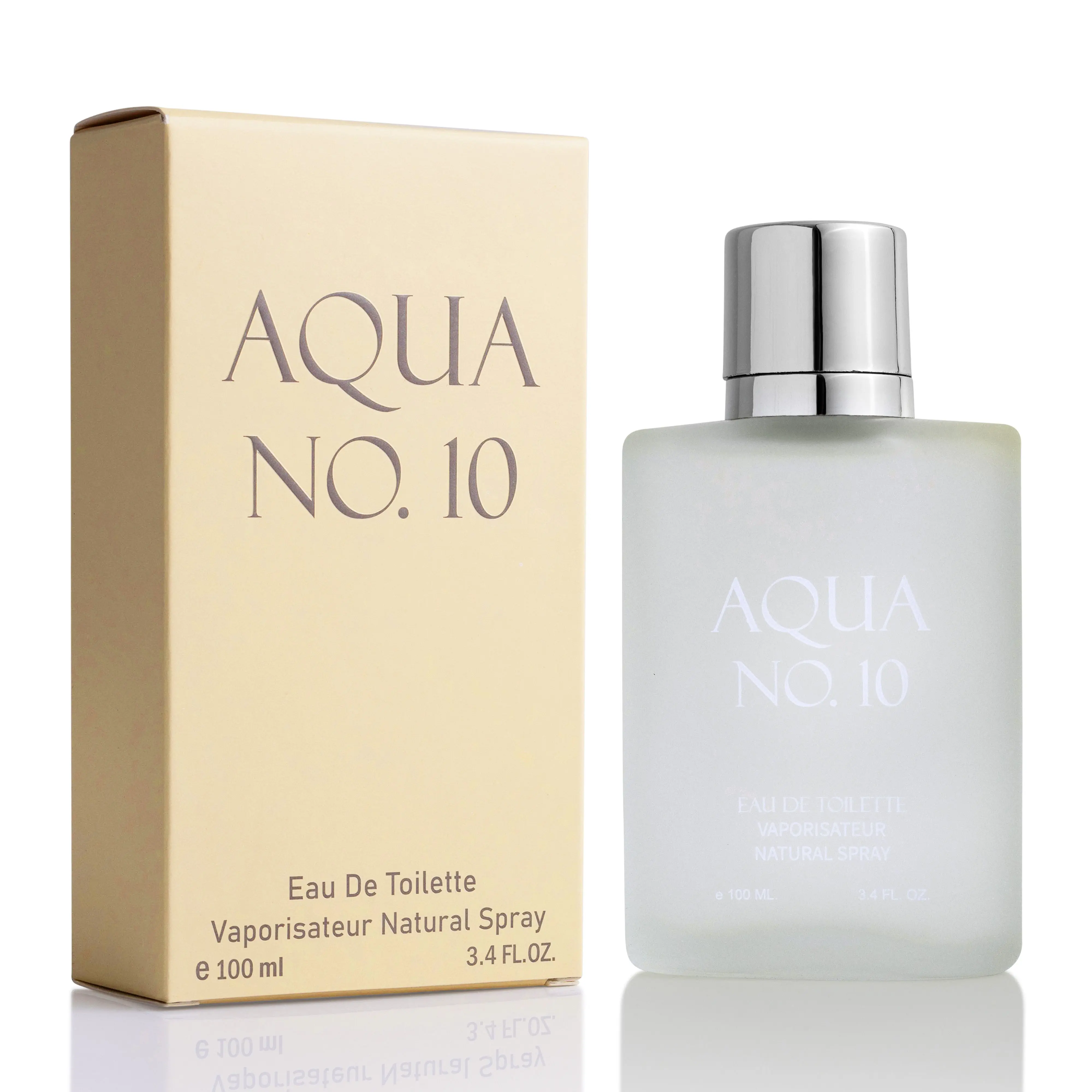 Urban Collection Men's Aqua No 10 Eau De Parfum 100ml - Fresh Aquatic Luxury Fragrance with Bergamot, Marine, Cedarwood Notes, Bold Confident Scent, Woody Undertones, Single Item in Elegant Paper Box Packaging, Marine Woody Scent, Adults, Citrus Scented M