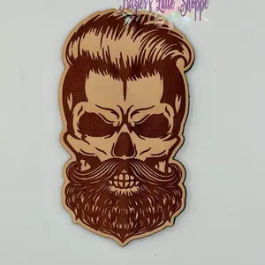 Skull Leather freshie-  Stylish Long Lasting Fragrance for Small Spaces Trendy Design Custom Scent Options Perfect for Cars and Offices