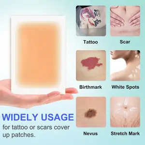 Tattoo Cover Up Patch for Covering Tattoos Scars Birthmarks, 50 Pcs Ultra-Thin Breathable, Invisible Skin Tone Concealer Sticker for Covering Up Scars Tattoos Birthmarks, Easy to use and remove without residue