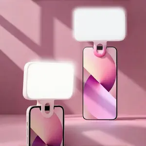 Portable Clip-On LED Light, Three Adjustable Brightness Levels, Type-C Fast Charging, Universal for Phone, Computer, Camera