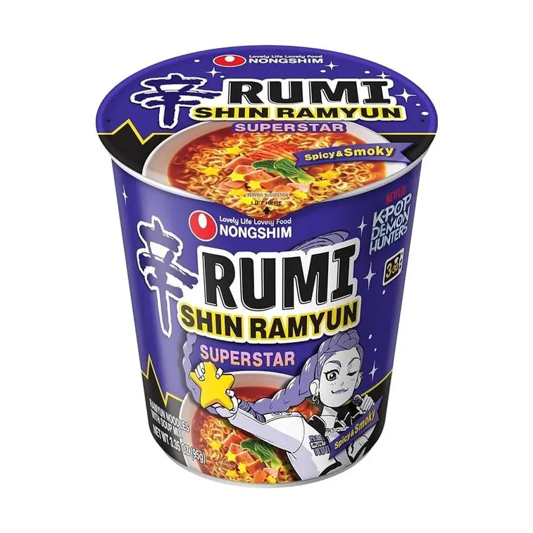 KPop Demon Hunters Limited - NONGSHIM Rumi Shin Ramyun Super Star Flavor Cup Noodle - 95g