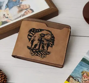 Patriotic Eagle Engraved Wallet,Unique Design, American Eagle, Freedom Symbol, Bald Eagle, National Emblem,  American Symbol PU Leather wallet,Slim Wallet,Minimalist,Men’s Wallet,Card Holder,Trendy 2025,Luxury