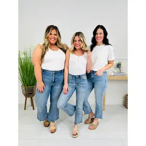 Kick Back And Relax Kick Flare Cropped Jeans